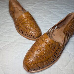 Women's Authentic Mexican Leather Huarache Sandals - Size 7 (US) NEW